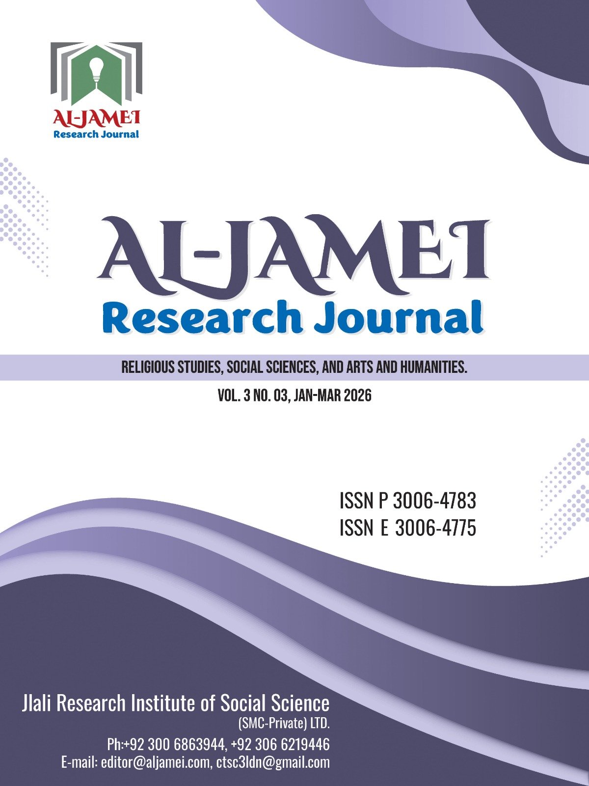 					View Vol. 4 No. 1 (2026): Vol. 4 Issue 1 , Jan-March 2026
				